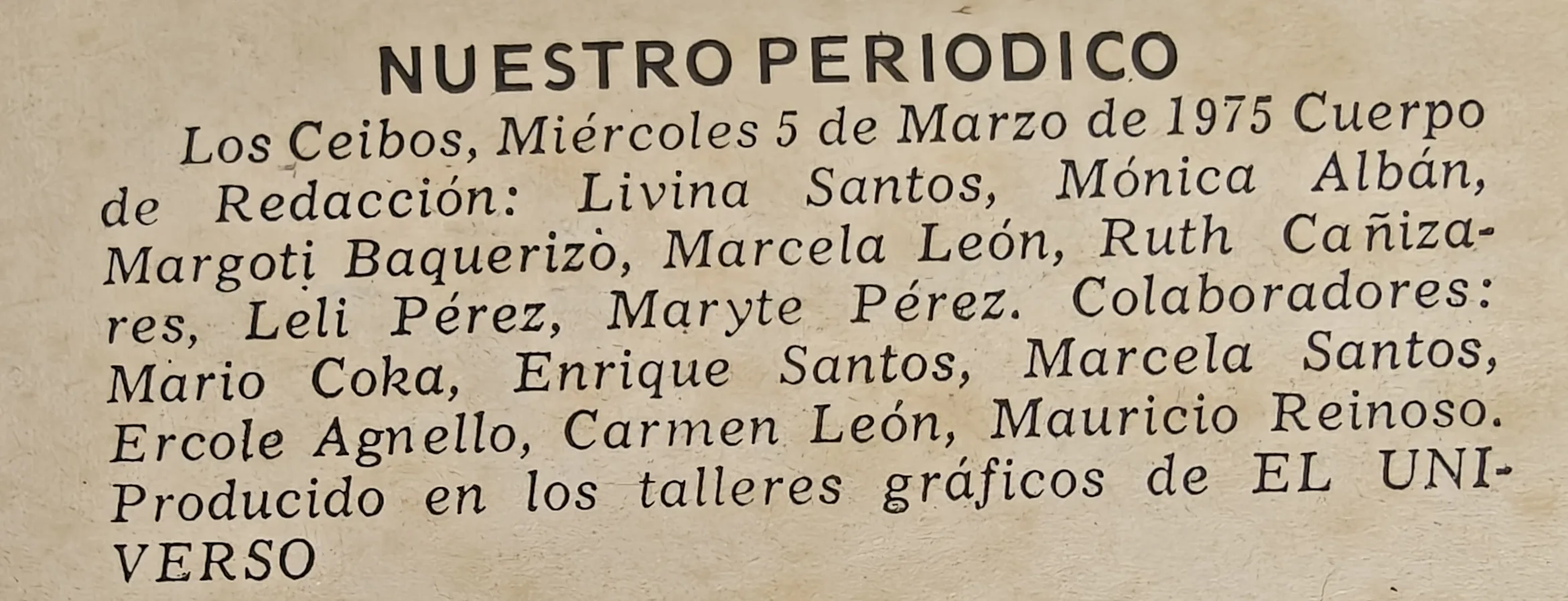 Nuestro periódico